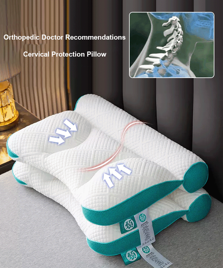 【Doctor-Recommended❤️】Sleep-Enhancing Cervical Pillow with Premium Goose Down