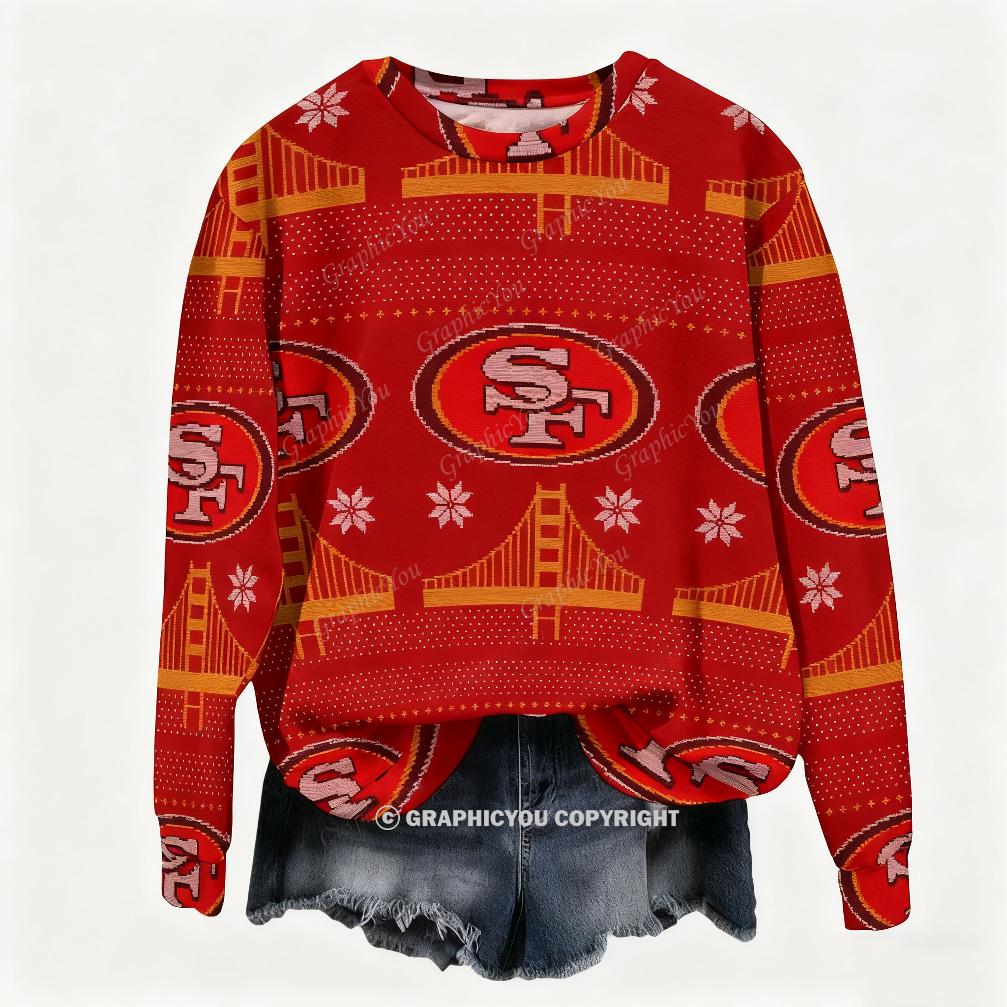 San Francisco 49ers Graphic Cotton Sweatshirt