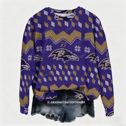 Baltimore Ravens Graphic Cotton Sweatshirt