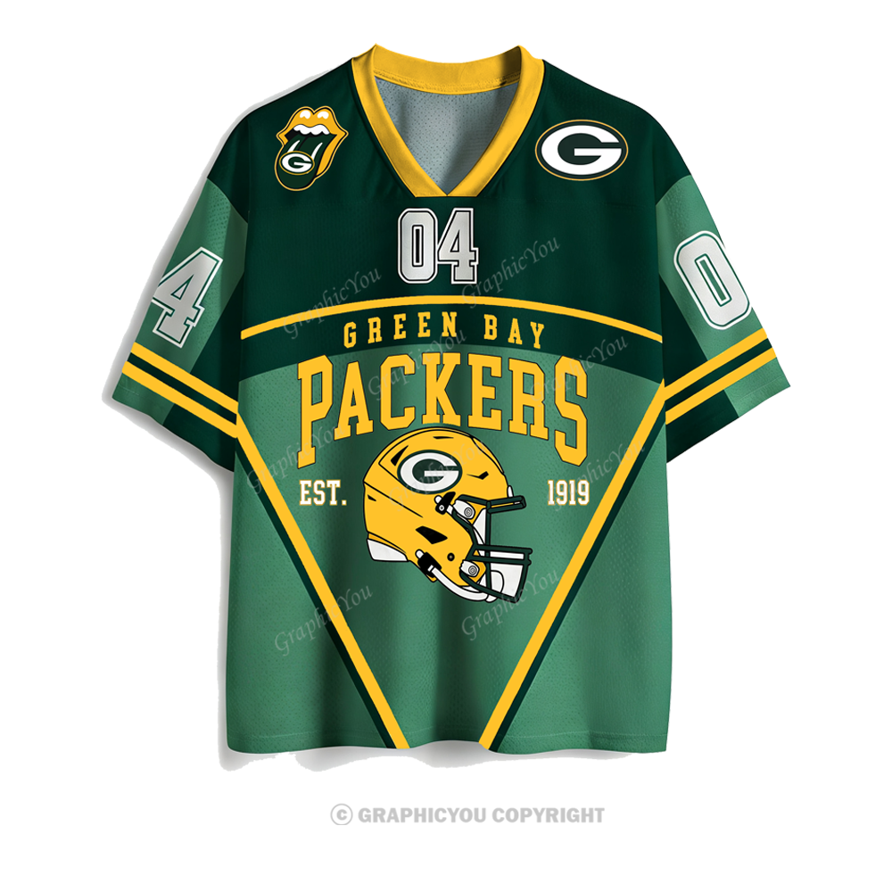 Cusctom Number Green Bay Packing  Jersey Shirts