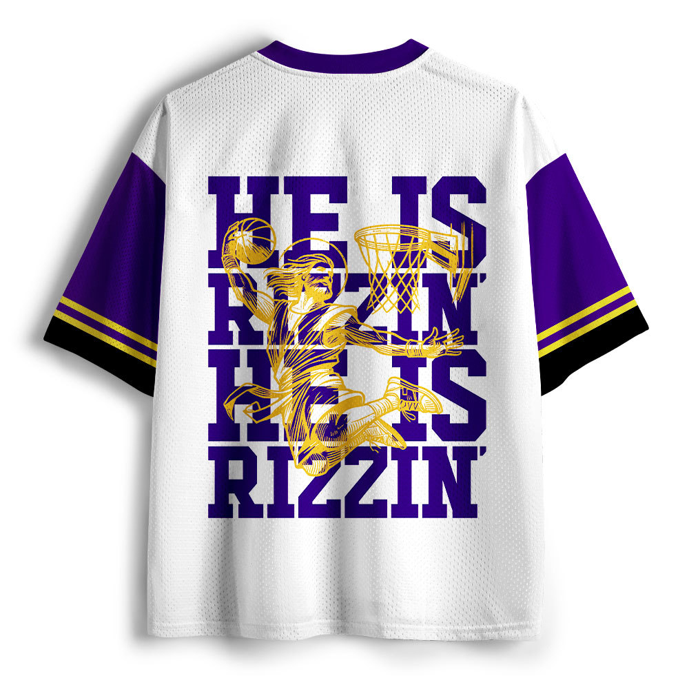 Luke 24 He Is Risen Christian Mesh Jersey