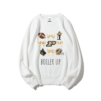 Colleges Football Design Sweatshirt-BOILER UP
