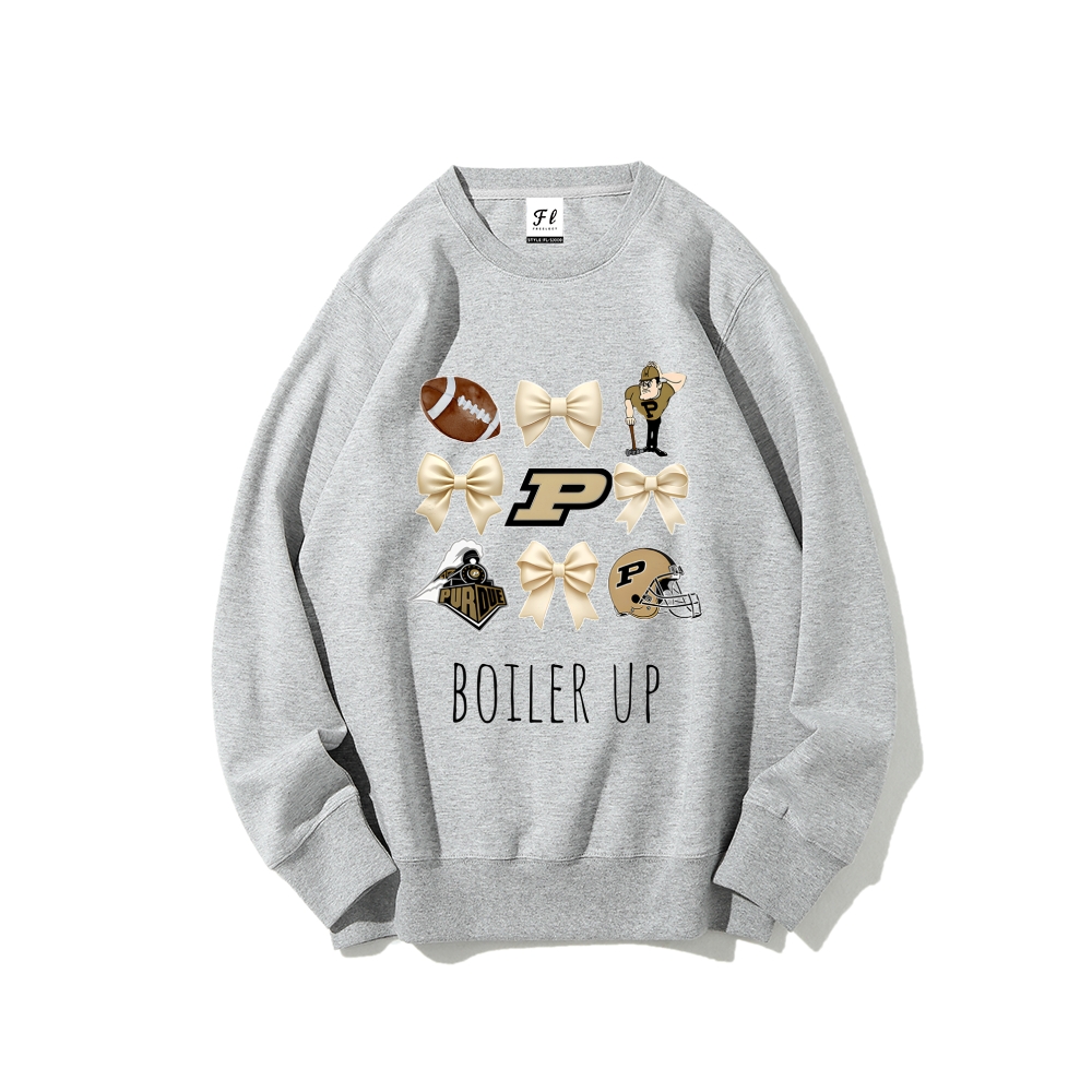 Colleges Football Design Sweatshirt-BOILER UP
