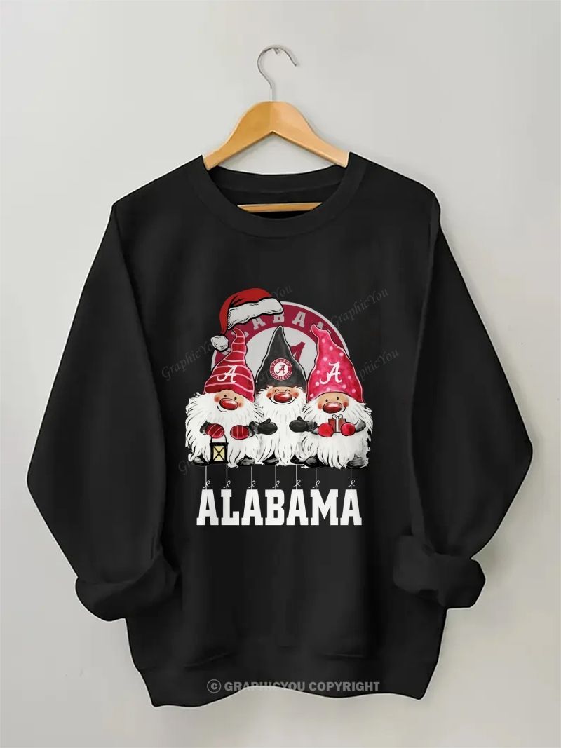 ALABAMA Inspired Football Graphic Cotton Sweatshirt