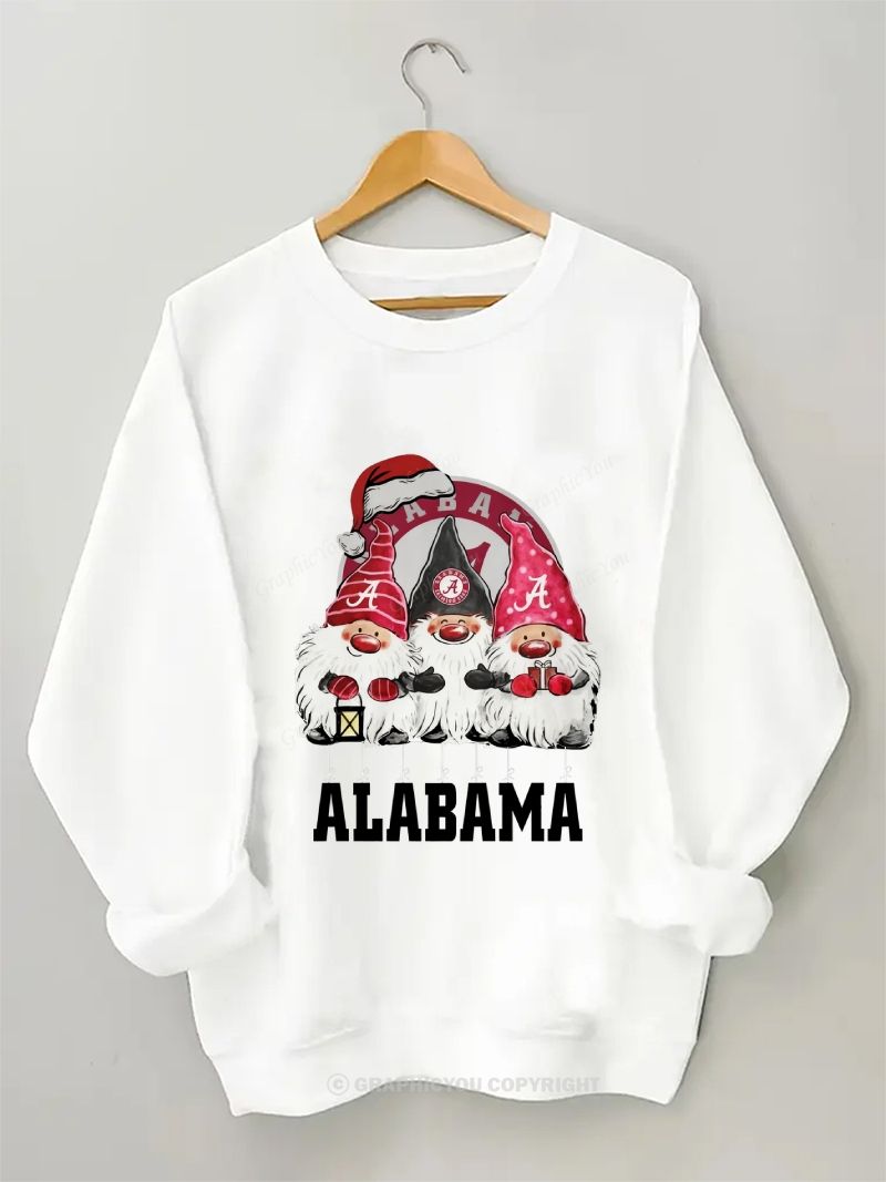 ALABAMA Inspired Football Graphic Cotton Sweatshirt