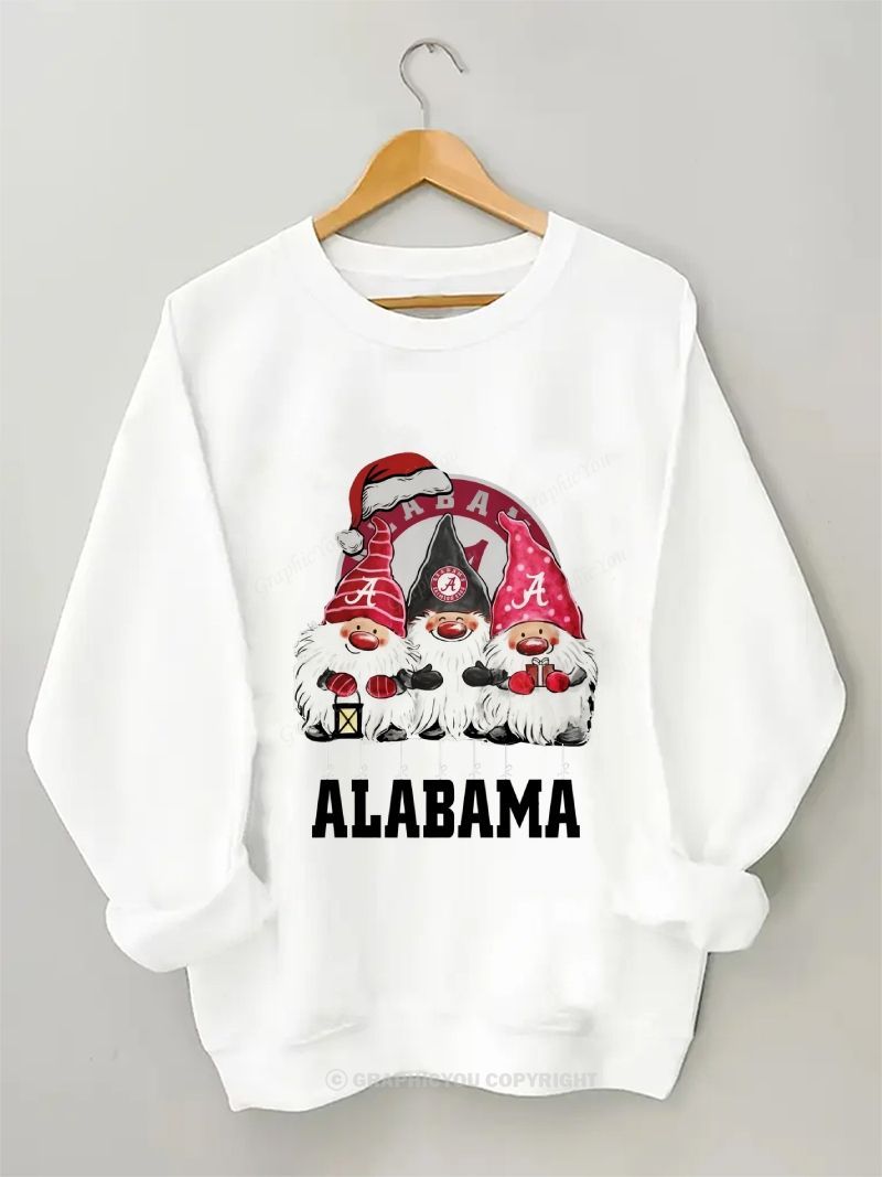 ALABAMA Inspired Football Graphic Cotton Sweatshirt