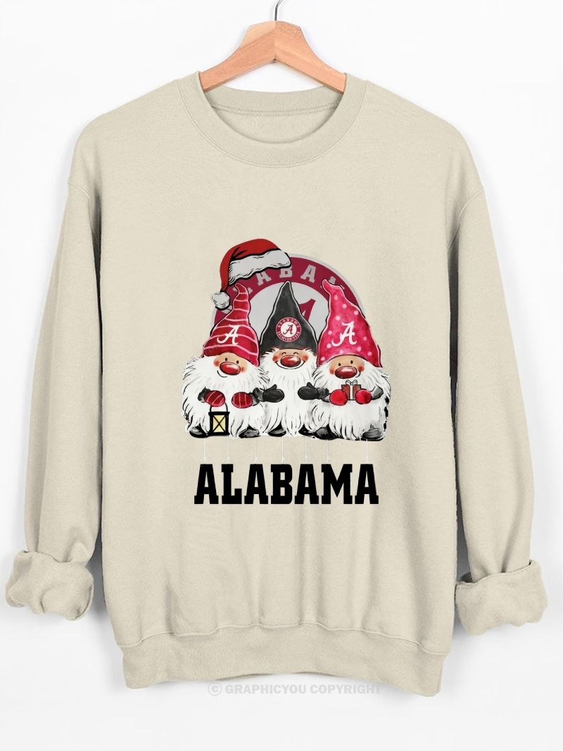 ALABAMA Inspired Football Graphic Cotton Sweatshirt