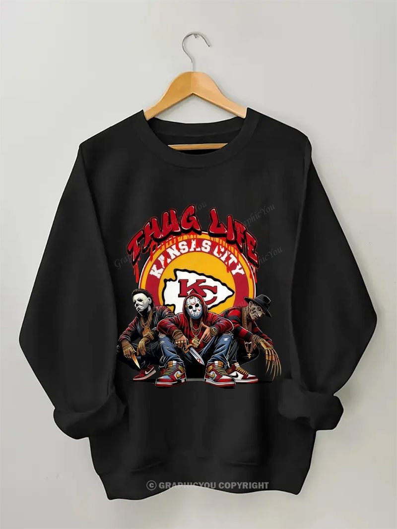 Kansas City Chiefs Football Graphic Cotton Sweatshirt