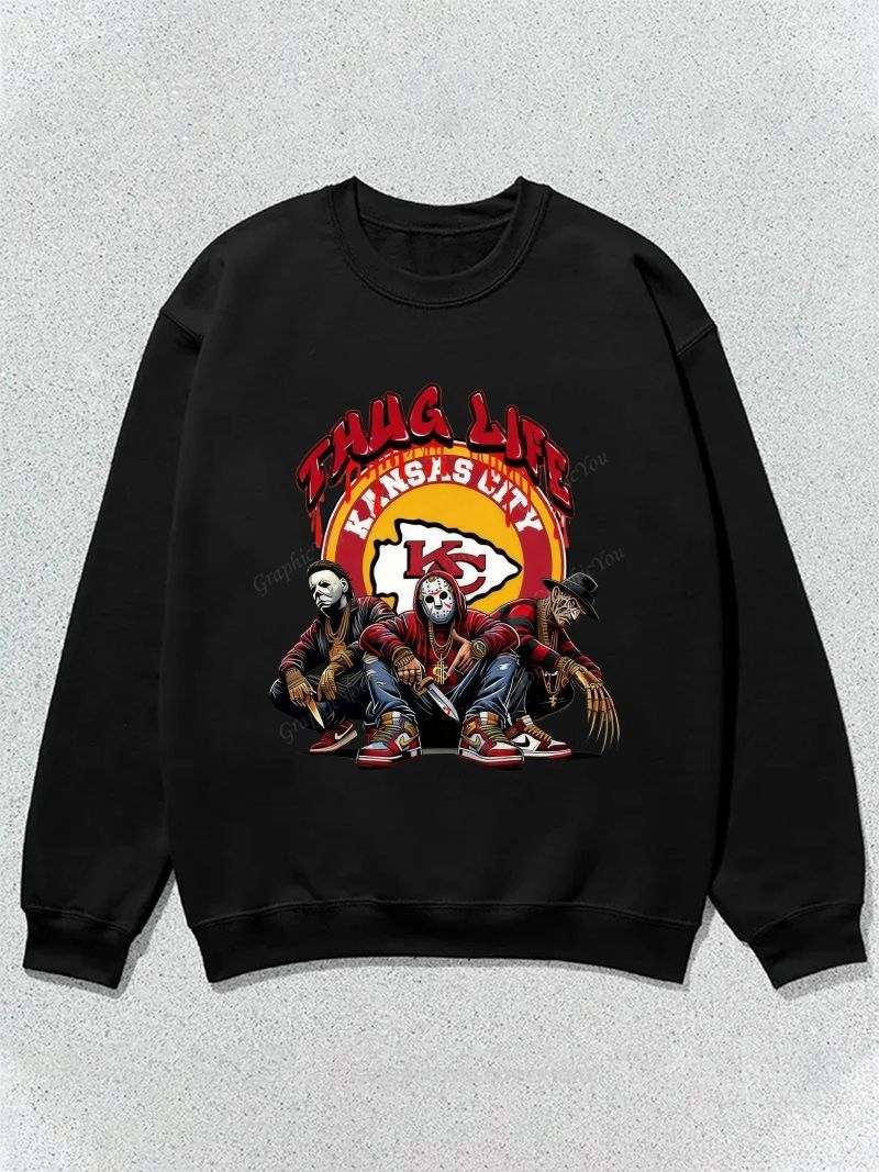 Kansas City Chiefs Football Graphic Cotton Sweatshirt