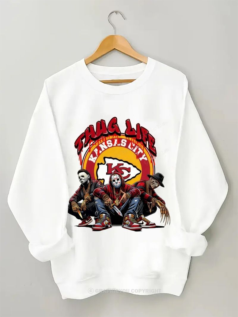 Kansas City Chiefs Football Graphic Cotton Sweatshirt