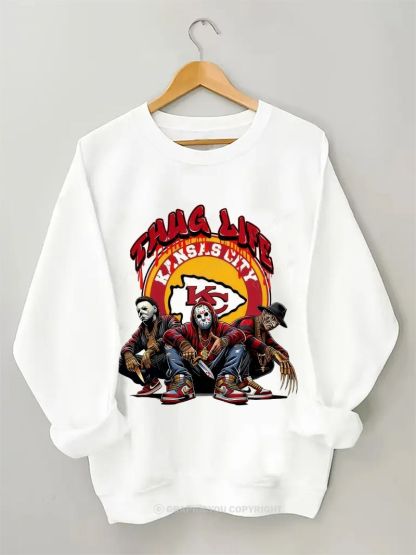 Kansas City Chiefs Football Graphic Cotton Sweatshirt