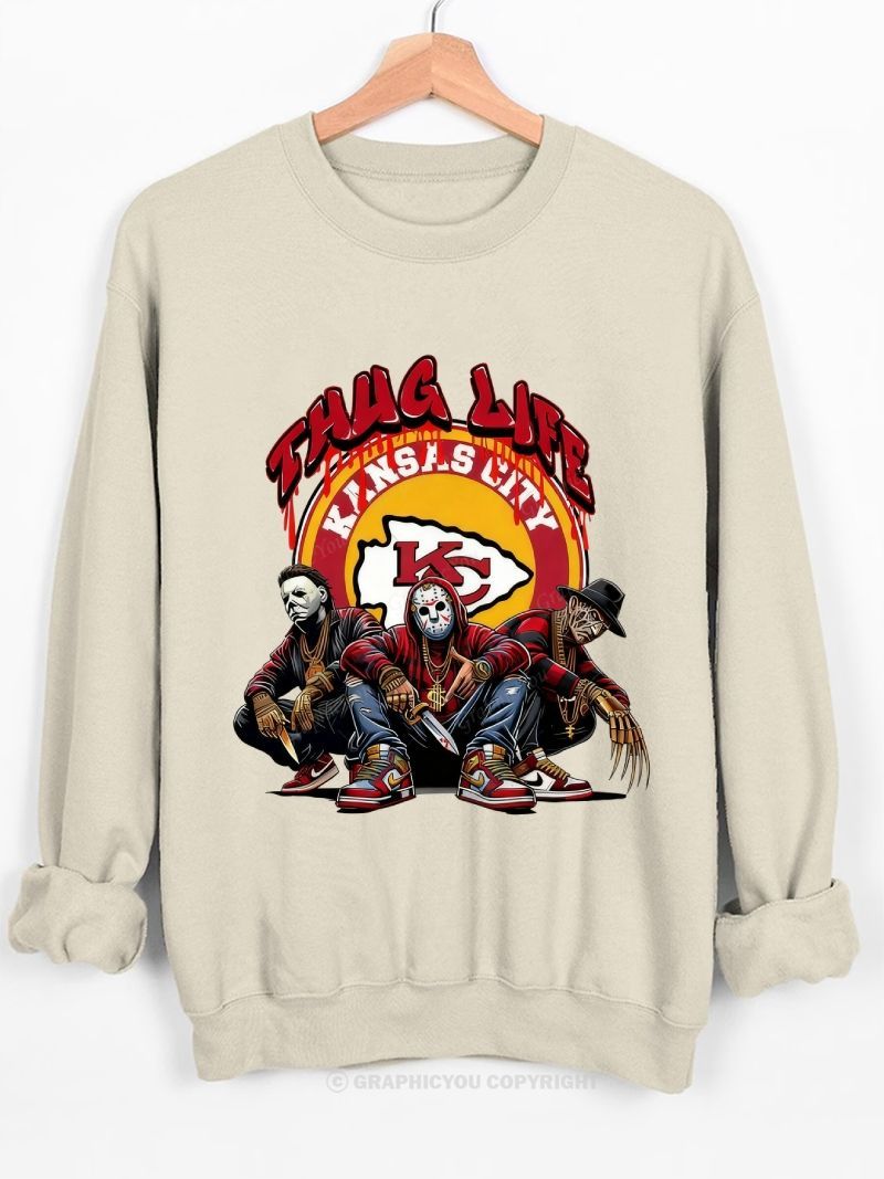 Kansas City Chiefs Football Graphic Cotton Sweatshirt