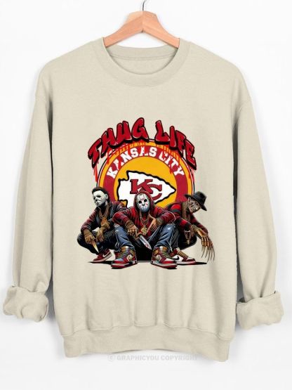 Kansas City Chiefs Football Graphic Cotton Sweatshirt