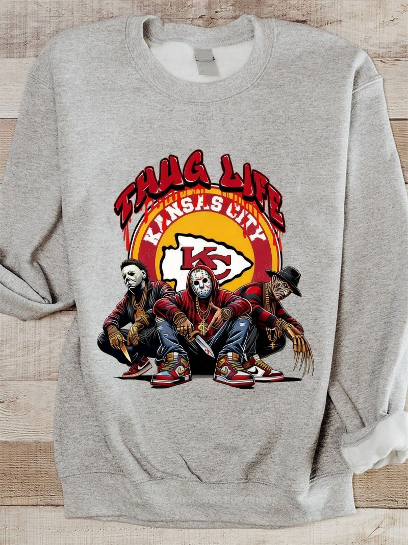 Kansas City Chiefs Football Graphic Cotton Sweatshirt