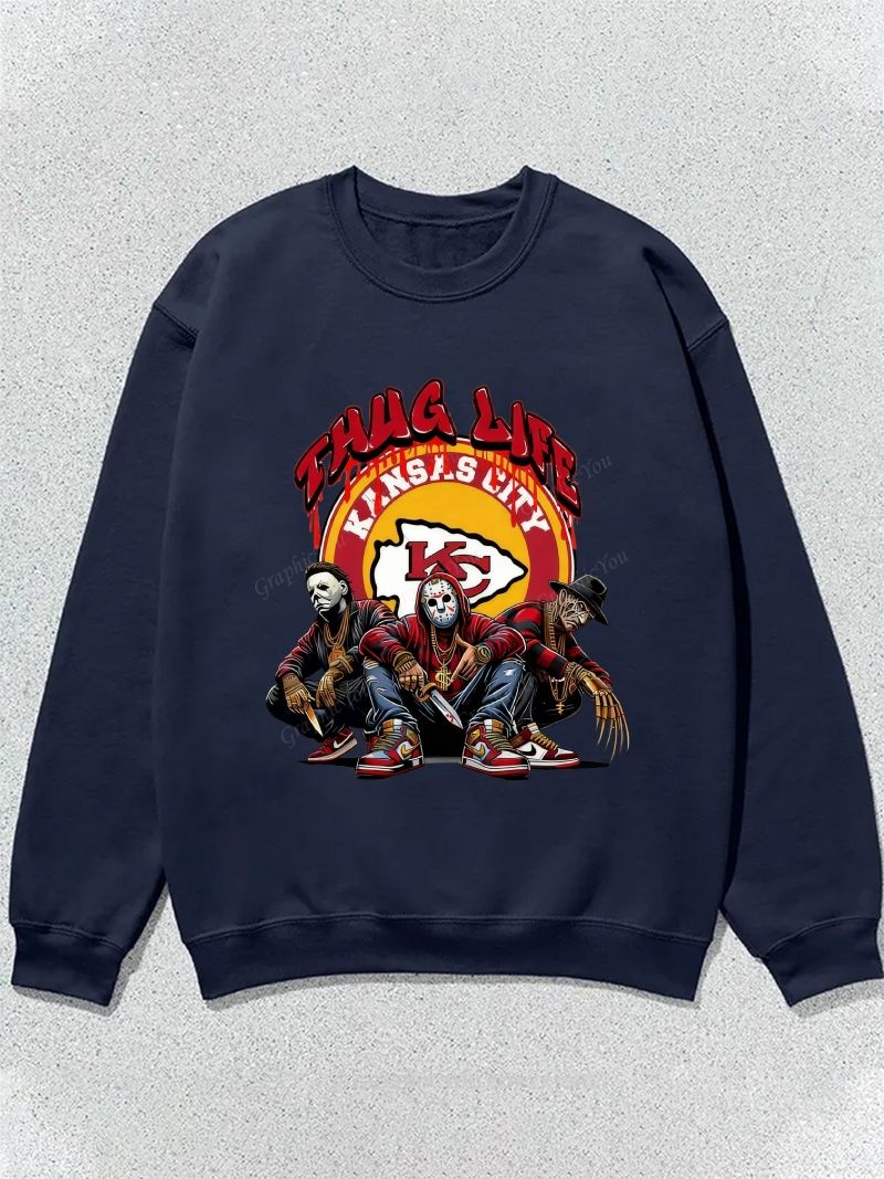 Kansas City Chiefs Football Graphic Cotton Sweatshirt