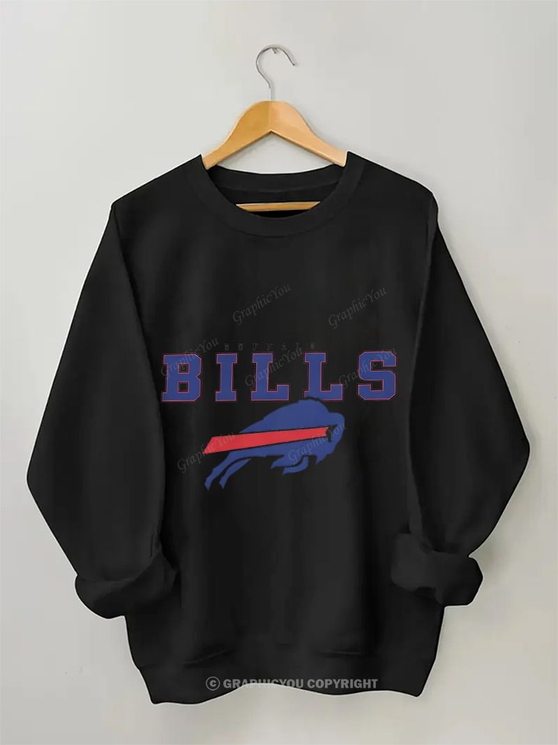 BILLS Football Graphic Cotton Sweatshirt