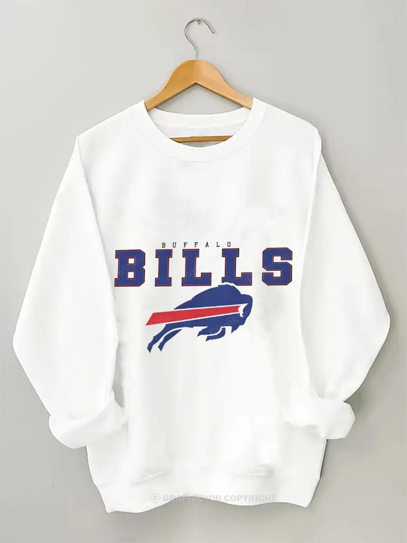 BILLS Football Graphic Cotton Sweatshirt