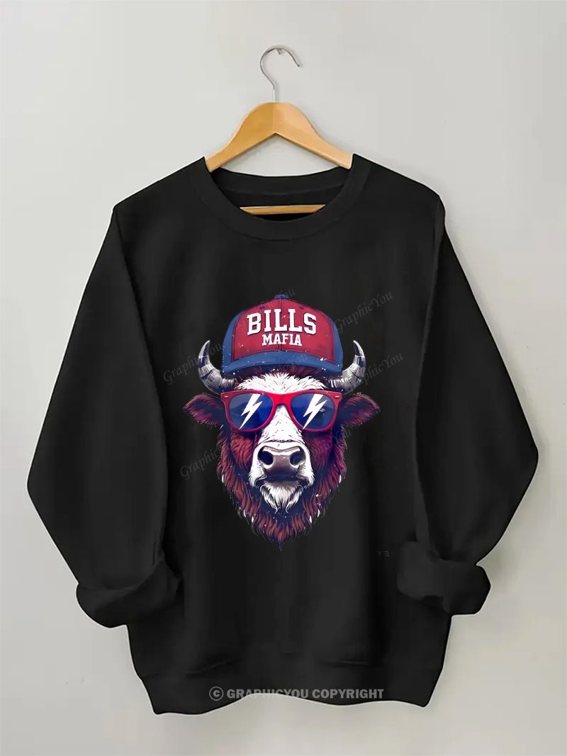 BILLS Football Graphic Cotton Sweatshirt