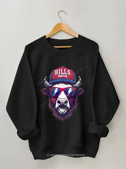 BILLS Football Graphic Cotton Sweatshirt