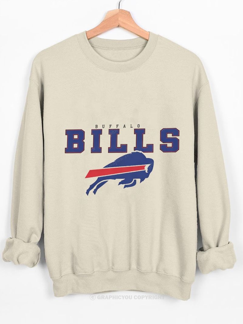 BILLS Football Graphic Cotton Sweatshirt
