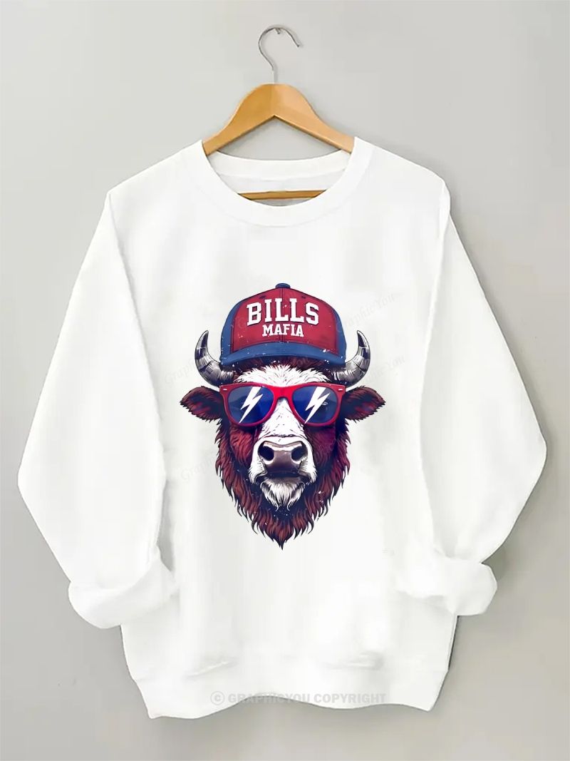 BILLS Football Graphic Cotton Sweatshirt