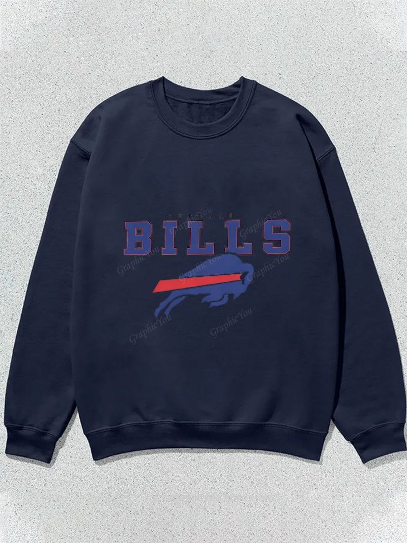 BILLS Football Graphic Cotton Sweatshirt