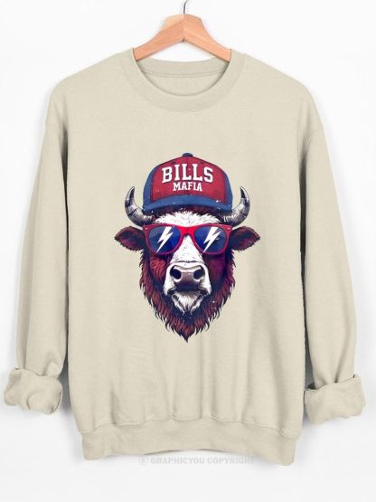 BILLS Football Graphic Cotton Sweatshirt
