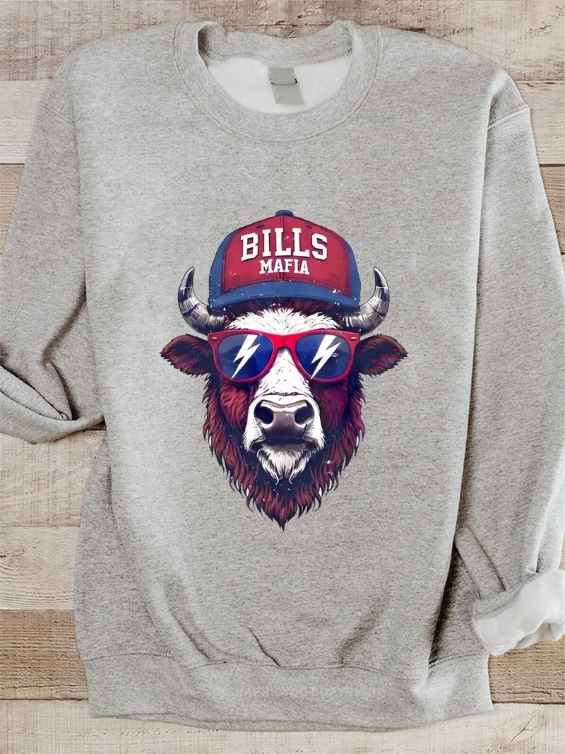 BILLS Football Graphic Cotton Sweatshirt
