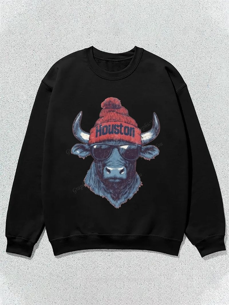 houston Football Graphic Cotton Sweatshirt