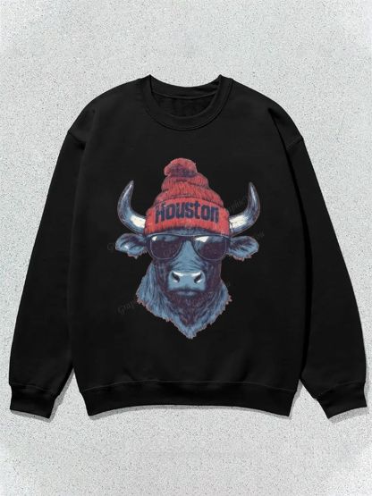 houston Football Graphic Cotton Sweatshirt