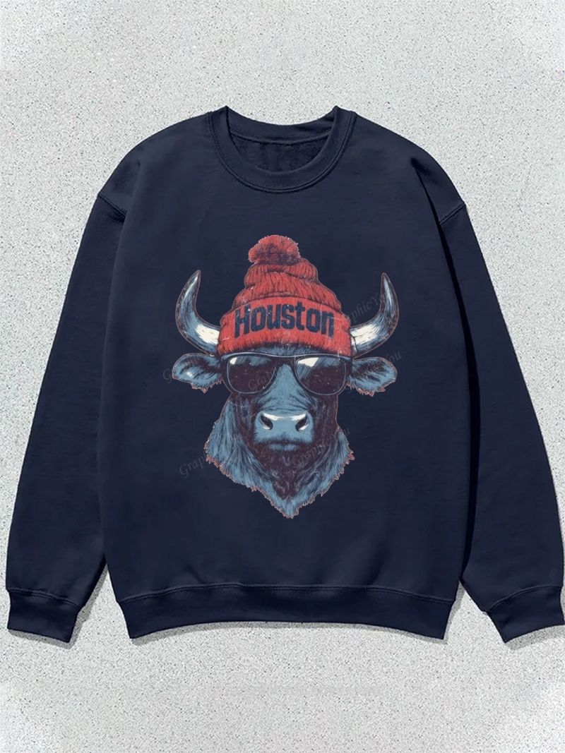 houston Football Graphic Cotton Sweatshirt