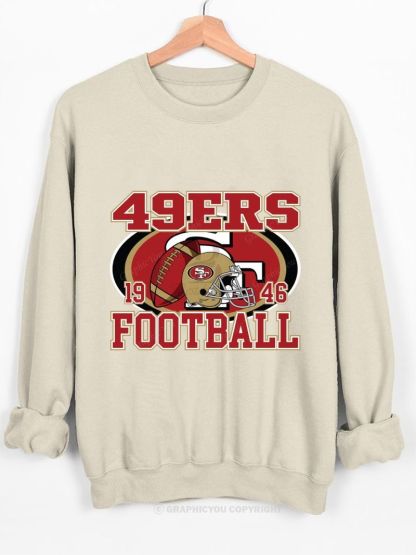 San Francisco 49ers Football Graphic Cotton Sweatshirt