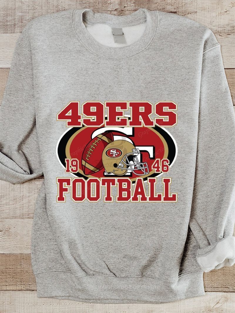 San Francisco 49ers Football Graphic Cotton Sweatshirt