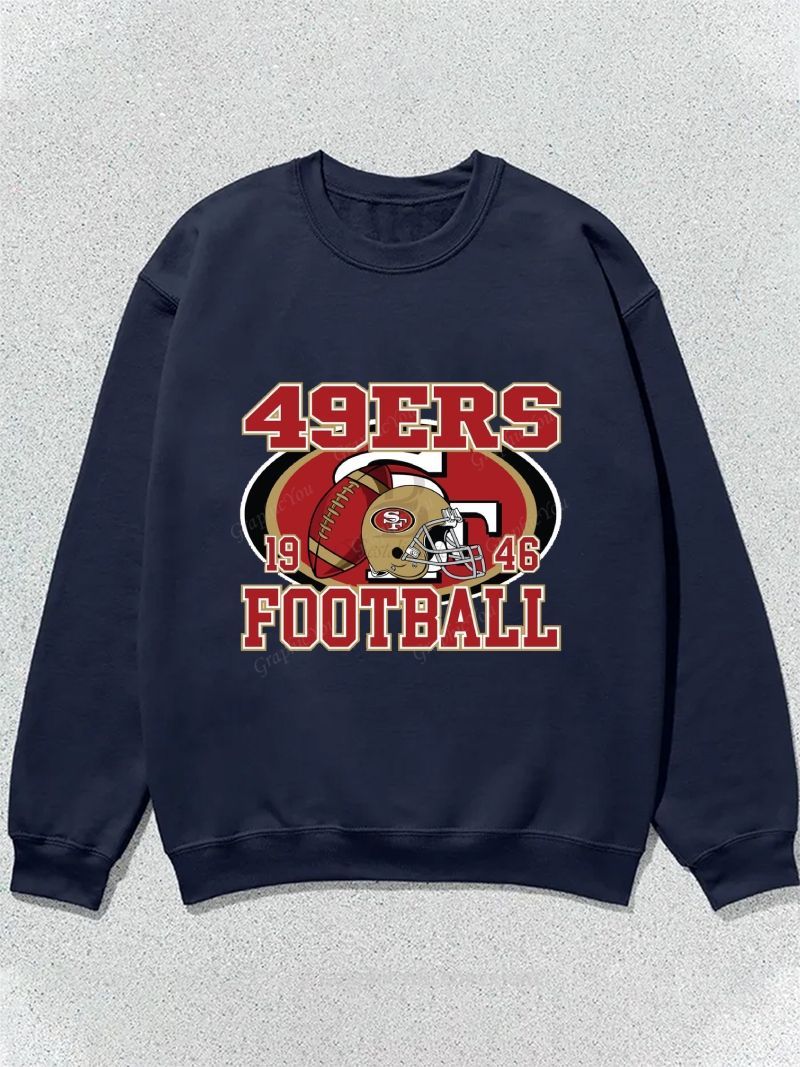 San Francisco 49ers Football Graphic Cotton Sweatshirt