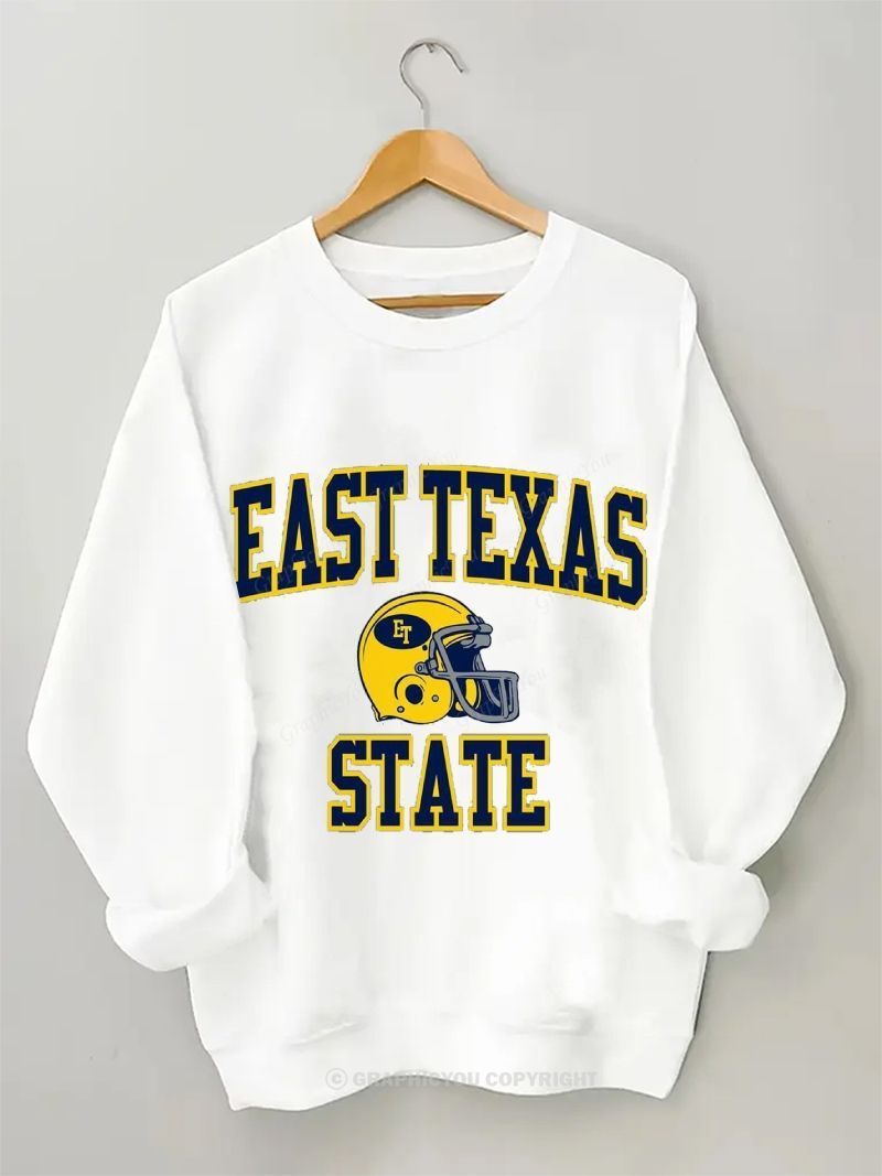EAST TEXAS Football Graphic Cotton Sweatshirt