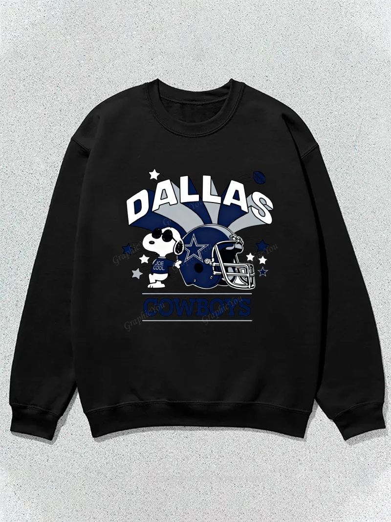 all about dallas boys Football Graphic Cotton Sweatshirt