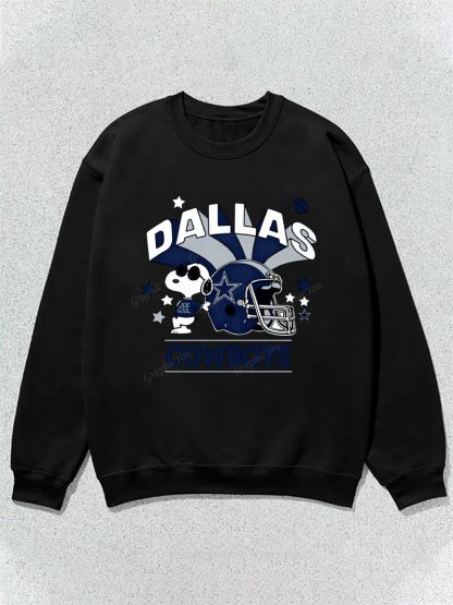 all about dallas boys Football Graphic Cotton Sweatshirt