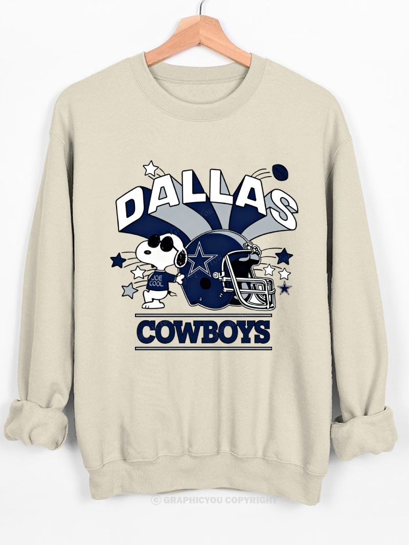 all about dallas boys Football Graphic Cotton Sweatshirt