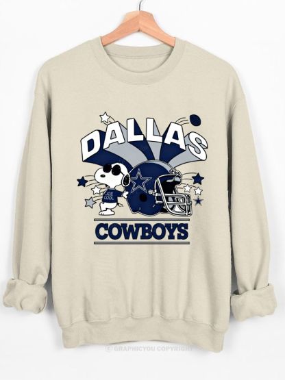 all about dallas boys Football Graphic Cotton Sweatshirt