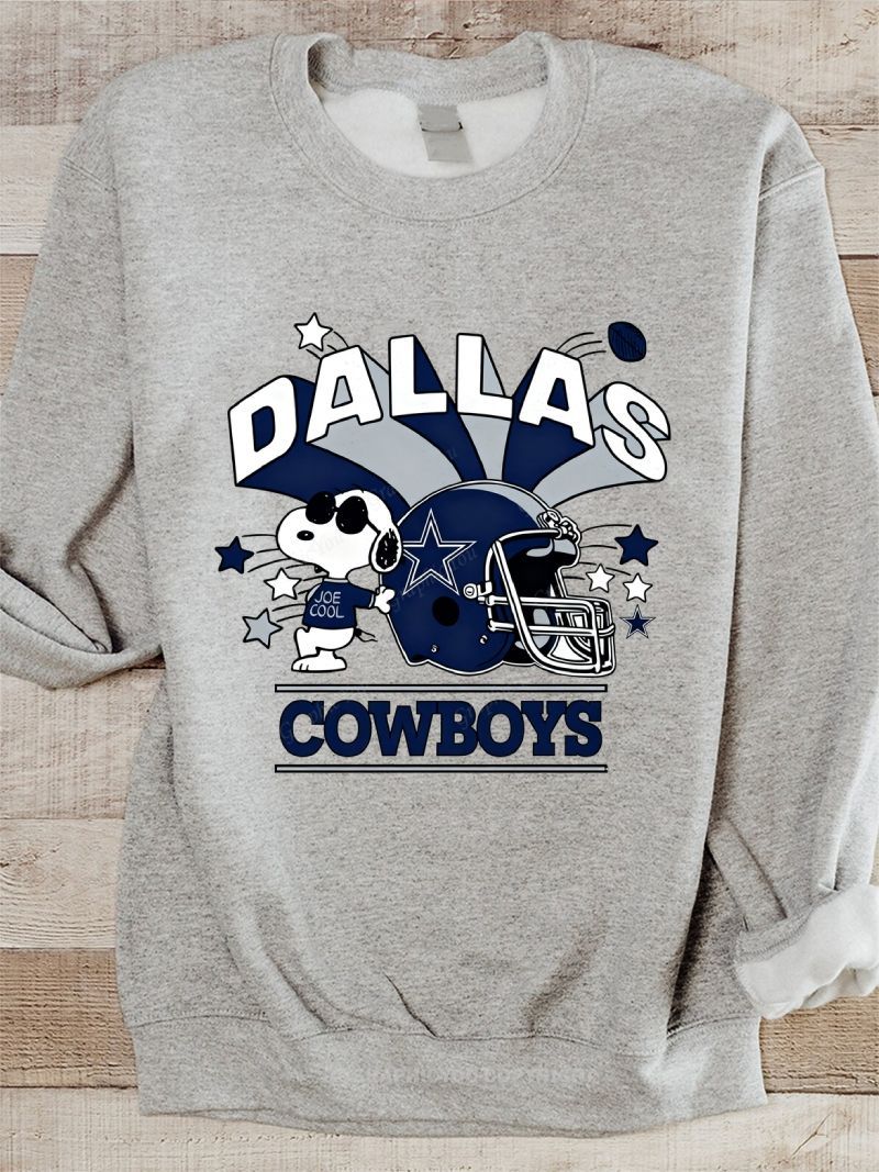 all about dallas boys Football Graphic Cotton Sweatshirt
