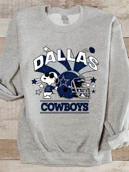 all about dallas boys Football Graphic Cotton Sweatshirt