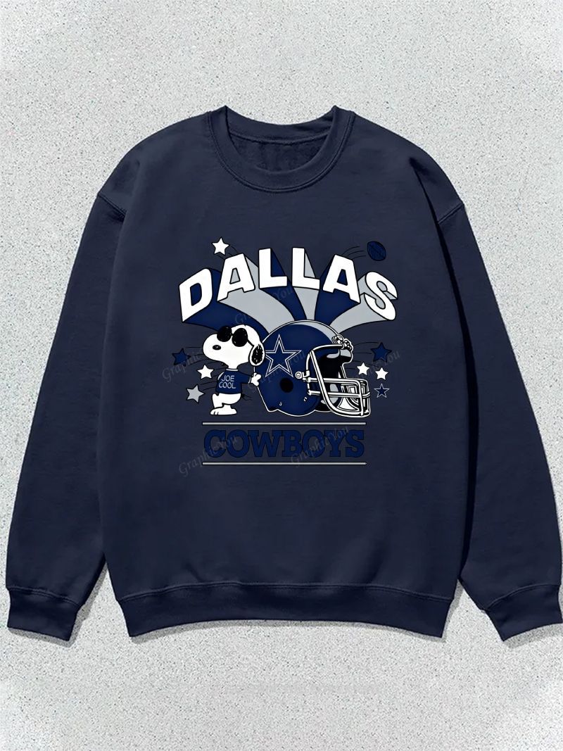 all about dallas boys Football Graphic Cotton Sweatshirt