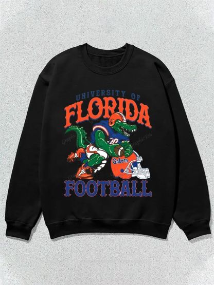 University of Florida Alligator Football Team Football Graphic Cotton Sweatshirt