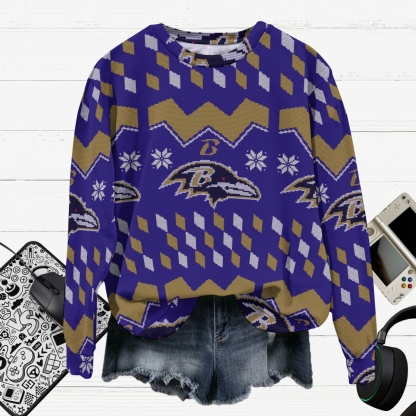 Baltimore Ravens Graphic Cotton Sweatshirt