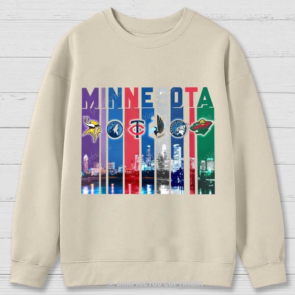 MINNESOTA unisex Cotton Sweatshirts