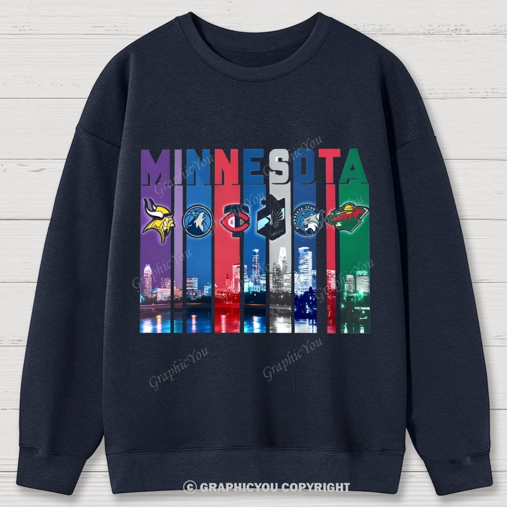 MINNESOTA unisex Cotton Sweatshirts
