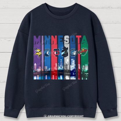 MINNESOTA unisex Cotton Sweatshirts
