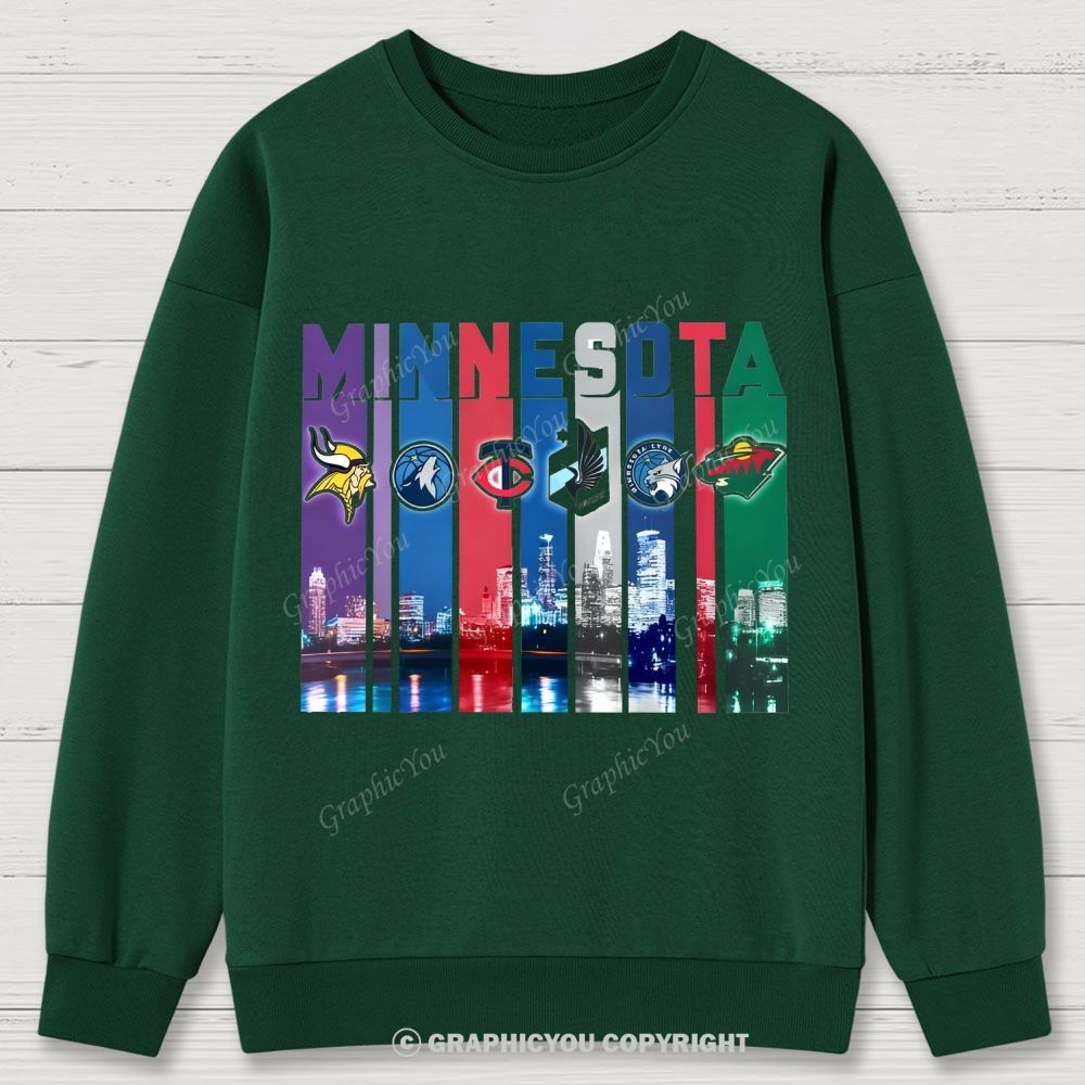 MINNESOTA unisex Cotton Sweatshirts