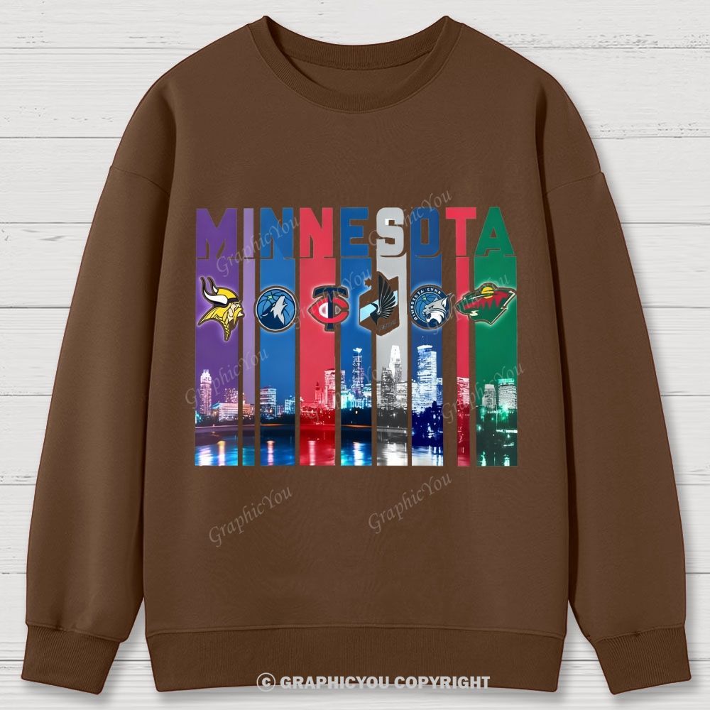 MINNESOTA unisex Cotton Sweatshirts
