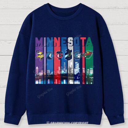 MINNESOTA unisex Cotton Sweatshirts